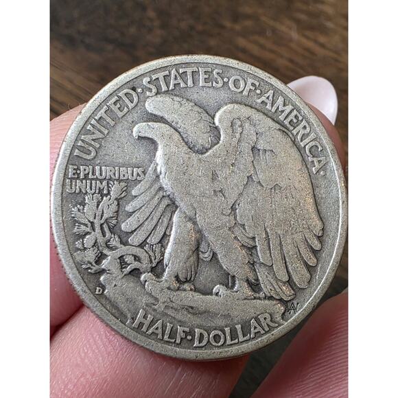 1939-D Walking Liberty Half Dollar, Extra Fine+ Circulated Coin, Store 5 - Picture 14 of 16